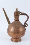 A FINELY ENGRAVED 19TH CENTURY INDIAN EWER. 30cms high