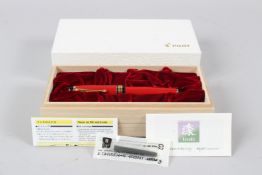 A NEW UNUSED PILOT FOUNTAIN PEN, in a pine box. Cost 1,200.