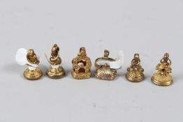 FIVE VARIOUS SEALS.