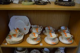 A Shelley porcelain tea service.