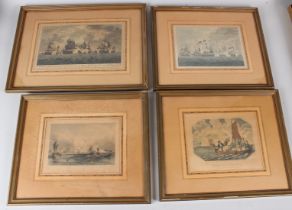 RUSSELS HISTORY OF ENGLAND 'The Action near Cape Francois' and three other early 19th century