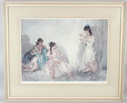 WILLIAM RUSSELL FLINT (1880-1969) Three women coloured print signed in pencil blindstamped 51 x 70cm