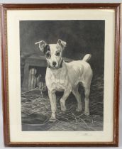 THOMAS BLINKS (1860-1912) Jack Russell and ferrets etching published y Arthur Raynor 1889 60 x 45 cm