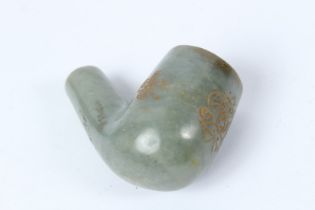 A PLAIN TURKISH JADE PIPE.