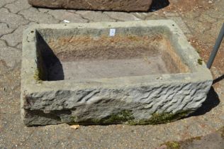 A stoneware trough (a/f).