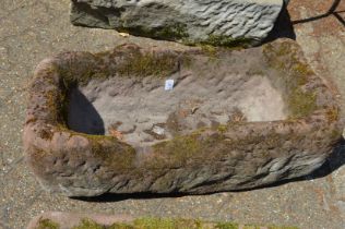 A stoneware trough (a/f).