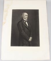 AFTER JOHN EVERETT MILLAIS (1829-1896) Portrait of William Ewart Gladstone mezzotint by Thomas