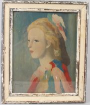 MARIE LAURENCIN (1883-1956) 'Portrait of a Girl' lithograph 39 x 31cm