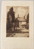 LESLIE MOFFAT WARD (1888-1978) 'Skerryvore' etching signed in pencil and dated 1912 unframed 24 x