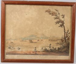 INDIAN COLONIAL SCHOOL (19TH CENTURY) 'A View from the Royal Artillery Encampment Conditore'