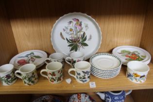 A shelf of Port Meirion pottery.