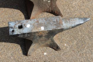 A medium sized blacksmith's anvil. 2ft 4ins long.