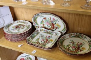 A Spode Asiatic Pheasant pattern part dinner service by Waring & Gillow, Oxford.