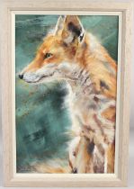 DEBBIE BOON 'Foxy Lady' limited edition colour print on canvas board 55/250 signed 63.5 x 40cm