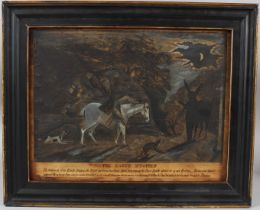 AFTER GEORGE SMART 'The Earth Stopper' coloured print paper laid on board (a/f) with title and