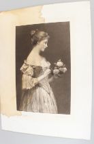 SAMUEL MELTON FISHER (1860-1939) 'The Rose Maiden' engraving by John Cother Webb signed by both