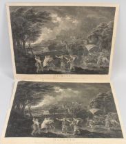 AFTER FRANCESCO ZUCCARELLI (1702-1788) 'Macbeth' engraved by William Woolett unframed 39.5 x 53cm