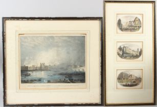 AFTER A PICKEN 'View of the Houses of Lords and Commons destroyed by Fire on the Night of of the