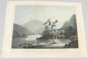 AFTER FRED WALMSLEY (18TH / 19TH CENTURY) 'View of Bala-Pool on the River Dee' engraved by F Jukes