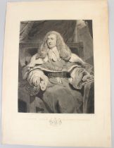 AFTER THOMAS LAWRENCE (1758-1830) Edward Lord Ellenborough engraving by Robert William Siever