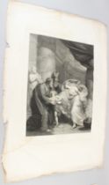 AFTER THOMAS KIRK (1765-1797) 'Shakespeare' engraving by the artist unframed 50 x 37cm