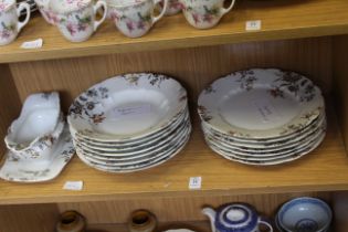 A part dinner service by P Raddatz & Co, Berlin.