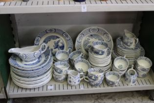 A part dinner service of Old Chelsea china.