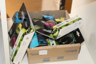 A box of Hewlett Packard printer cartridges, unused.