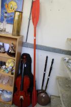 A canoe paddle.