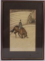 AFTER HENRI DE TOULOUSE-LAUTREC 'At the Circus, The Spanish Walk' lithograph with monogram and