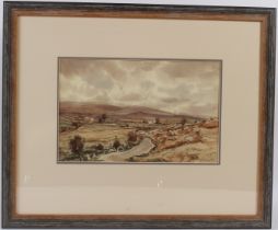 CLAUDE MUNCASTER (1903-1974) 'On The Road to Ivy Bridge Dartmoor' watercolour signed inscribed and