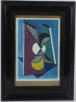 EDWARD H. ROGERS (1911-1994) 'Abstract 1949' mixed media on board signed and dated 23.5 x 16.5cm