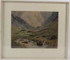 BERNARD EYRE WALKER (1886-1972) 'Honister Pass' watercolour signed 34 x 42cm