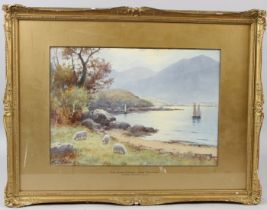 WARREN WILLIAMS (1863-1918) 'The River Conway near Taly-Fan' watercolour signed 24 x 34.5cm