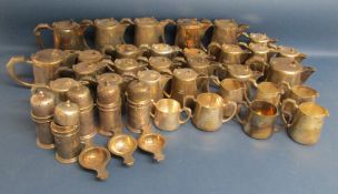 Mappin and Webb tea pieces includes, sugar castors, hot water pots, tea pots, sugar bowls etc