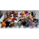 Selection of Beanie Baby toys, majority with tags, approx 65