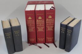 Burke's Peerage Baronetage 107th Edition Volumes I to III in a Folio case and two sets of Who's