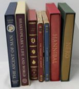 Quantity of Folio Society books including Shakespeare's Life and World, The Ascent of Man, Jane