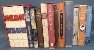 Selection of Folio Society books including boxed set "The History of the Decline and Fall of the