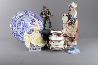 A Danbury Mint composition WWII figure, “The Liberator”, a small quantity of Royal Albert “Old