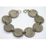 A USA coin bracelet.