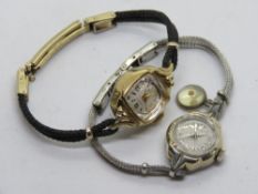 Two vintage ladies wristwatches being a