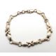 A hallmarked silver bracelet. - Image 1 of 2