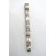 A silver pendant set with white stones, - Image 1 of 3