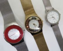 Three Christin Lars wristwatches on inte