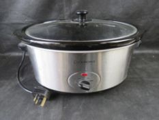 A Cookworks slow cooker. Disclaimer: electrical items are sold as untested and without guarantee.