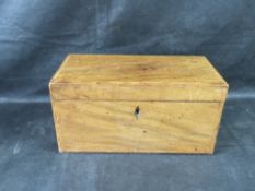 A mahogany work box