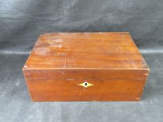 A mahogany work box