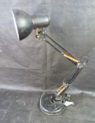 An anglepoise lamp. Disclaimer: electrical items are sold as untested and without guarantee.