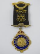 The Royal Antediluvian Order of Buffaloes (RAOB); a HM silver Grand Council breast jewel,